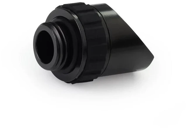 Alt view image 4 of 7 - Alphacool Apex Grip 45° G1/4 Rotary Adapter Fitting - Black, Brass (14808)
