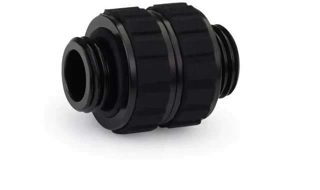Alt view image 2 of 2 - Alphacool Apex Grip G1/4 Male to Male Rotary Fitting - Black, Brass (14809)