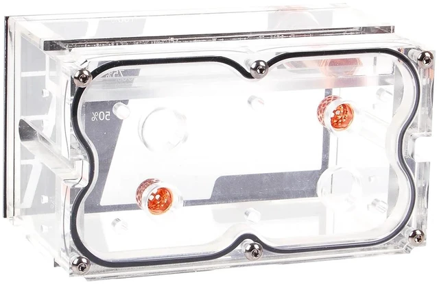 Alt view image 4 of 7 - Alphacool Repack Reservoir Rev.2, Dual 5.25" Bay, G1/4, Acrylic (45250)