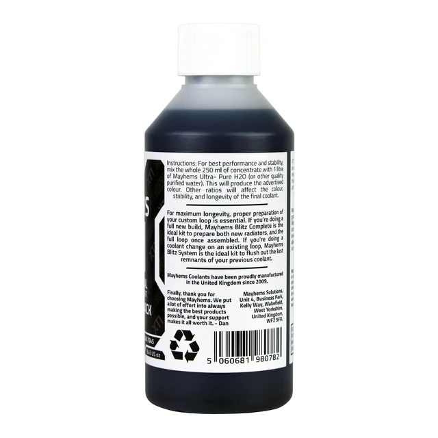 Alt view image 4 of 5 - Mayhems XT-1 Nuke Coolant Concentrate, 250mL, UV Black (MYH-0157)
