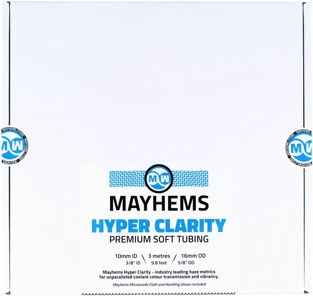 Alt view image 2 of 7 - Mayhems Soft Tubing - Hyper Clarity PVC - 16/10mm - 3m Retail Box, Clear (MSTHC10163M)