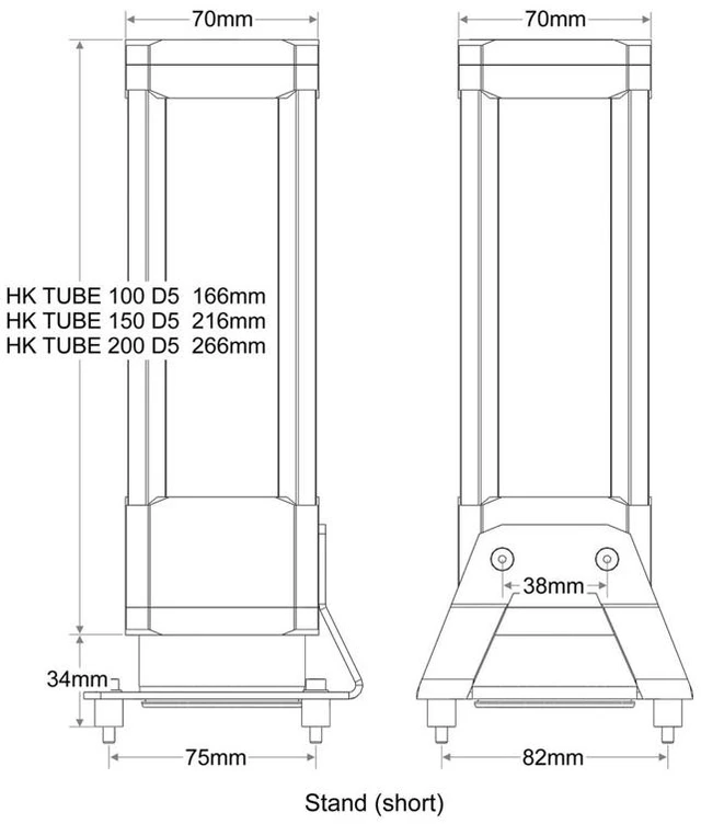 Alt view image 5 of 7 - Watercool HEATKILLER® Tube 200 D5 - Clear Reservoir, G1/4, 200mm, Borosilicate Glass (30205)