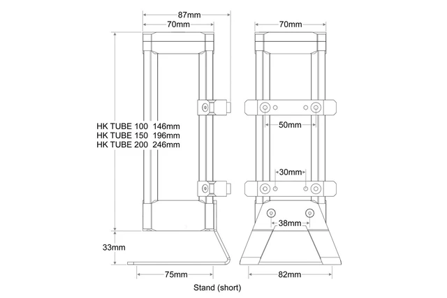 Alt view image 3 of 7 - Watercool HEATKILLER® Tube 100 D5 - Clear Reservoir, G1/4, 100mm, Borosilicate Glass (30203)