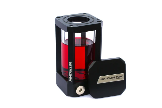 Alt view image 2 of 7 - Watercool HEATKILLER® Tube 100 D5 - Clear Reservoir, G1/4, 100mm, Borosilicate Glass (30203)
