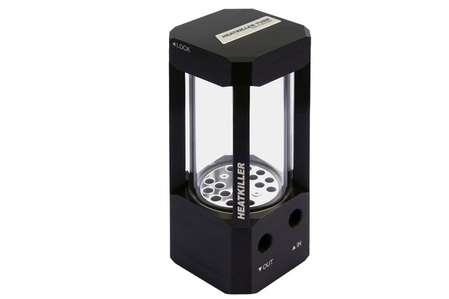 Alt view image 5 of 7 - Watercool HEATKILLER® Tube 100 D5 - Clear Reservoir, G1/4, 100mm, Borosilicate Glass (30203)