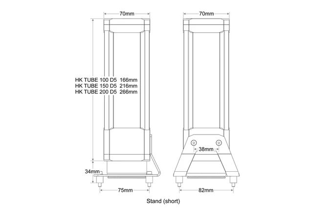 Alt view image 6 of 7 - Watercool HEATKILLER® Tube 100 D5 - Clear Reservoir, G1/4, 100mm, Borosilicate Glass (30203)