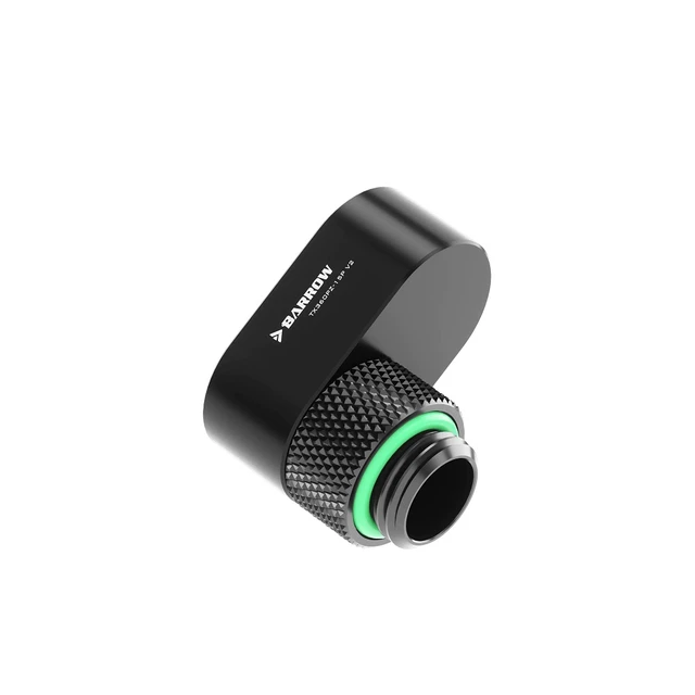 Alt view image 2 of 3 - Barrow G1/4" 360° Rotary 15mm Offset Adapter Fitting - Black, Brass (TX360PZ-15-V2)