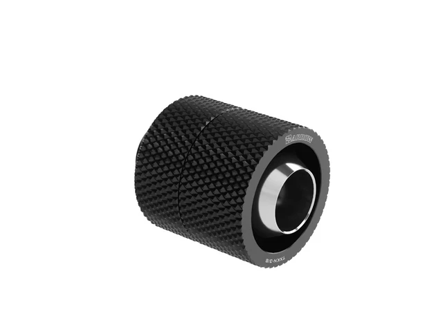 Alt view image 2 of 5 - Barrow G1/4" Thread 3/8" ID x 1/2" OD 360 Degree Rotary Compression Fitting - Black, Brass (TXKN-3/8)