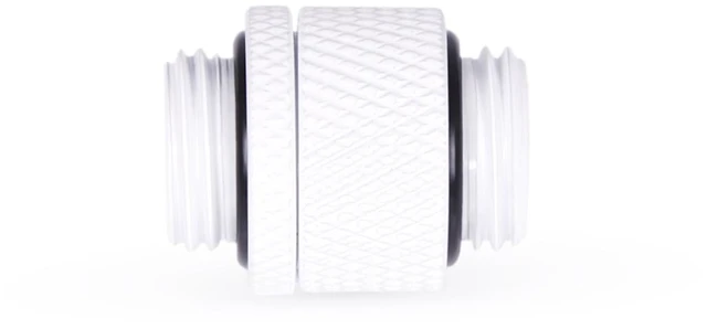 Alt view image 5 of 5 - Alphacool Eiszapfen G1/4" Male To Male Rotatable Adapter Fitting - White, Brass (17489)