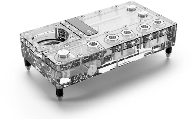 Alt view image 7 of 7 - Alphacool Core Distro Plate 240 Right VPP/D5 Reservoir, G1/4, 164 ml, Acrylic, Clear (15474)