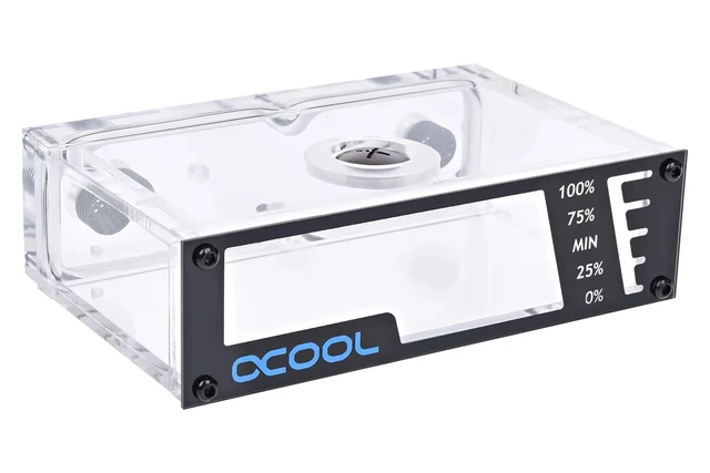 Alt view image 7 of 7 - Alphacool Repack Single Bay Reservoir (Rev.2), G1/4, Acrylic (15039)