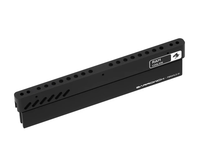 Alt view image 4 of 6 - Barrowch DDR5 RAM Single Dimm Heatsink - Black, Aluminum (FBRAMLD-01)