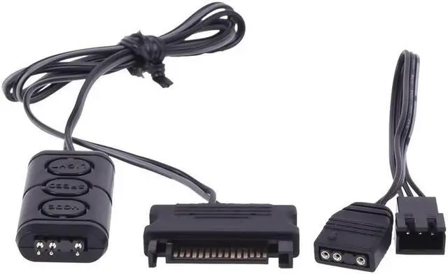 Main image of Alphacool Aurora Eiscontrol Addressable RGB Controller, Black