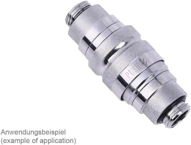 Alt view image 3 of 3 - Alphacool Eiszapfen Quick Release Male G1/4 AG - Chrome (17438)