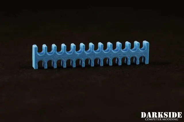 Alt view image 2 of 3 - Darkside 24-Pin Cable Management Holder - Aqua Blue (3DS-0106)