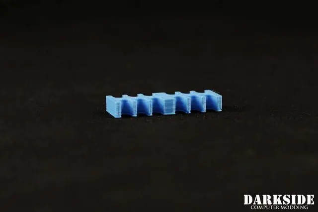 Alt view image 3 of 5 - Darkside 12-Pin Cable Management Holder - Aqua Blue (3DS-0103)