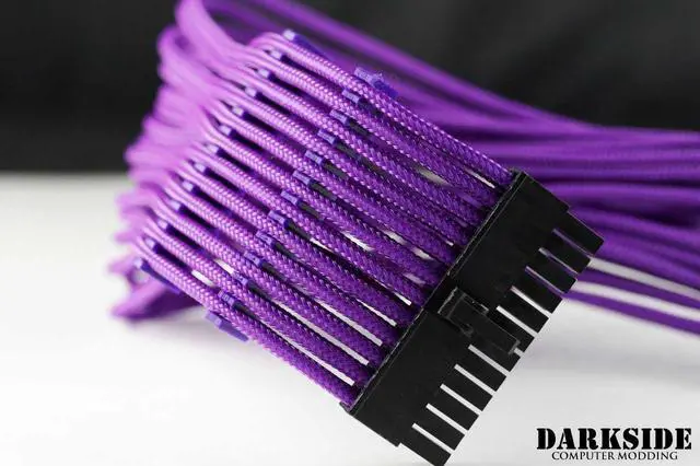 Alt view image 4 of 4 - Darkside 12-Pin Cable Management Holder - Dark Purple (3DS-0117)