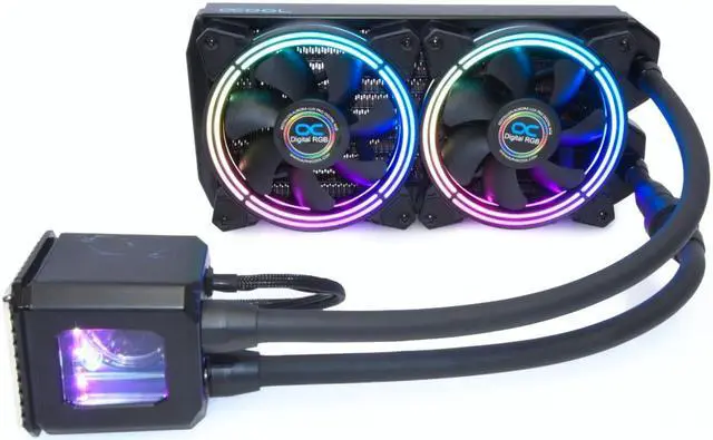 Alt view image 8 of 15 - Alphacool Eisbaer Aurora All-In-One CPU Cooler, 240, Digital RGB