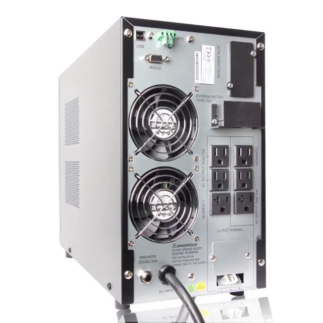 Alt view image 2 of 7 - MARUSON TAC-LV2K 2000VA 1800W Online UPS System, Sine Wave, 6 Outlets + Terminal, 120V, 5-20P, cTUVus