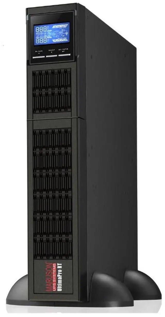 Alt view image 2 of 5 - MARUSON 2000VA Online UPS Battery Backup, 8 Outlets,1930W, LCD, Double-Conversion Uninterruptible Power Supply, 2U 2U Rackmount, cTUVus, ULT-P2KRT