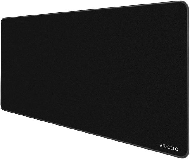 Anpollo Gaming Mouse Pad Large Size 35.4x15.7x0.12inches Desk Mouse Pad  with Stitched Edges XXL Mousepad for Laptops Work Gaming Office Home Black  