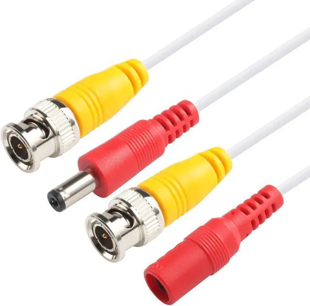 Alt view image 5 of 7 - BNC Video Power Cable 30 Feet Pre-Made All-in-One Video Security Camera Cable Wire with Two Connectors for CCTV DVR Surveillance System