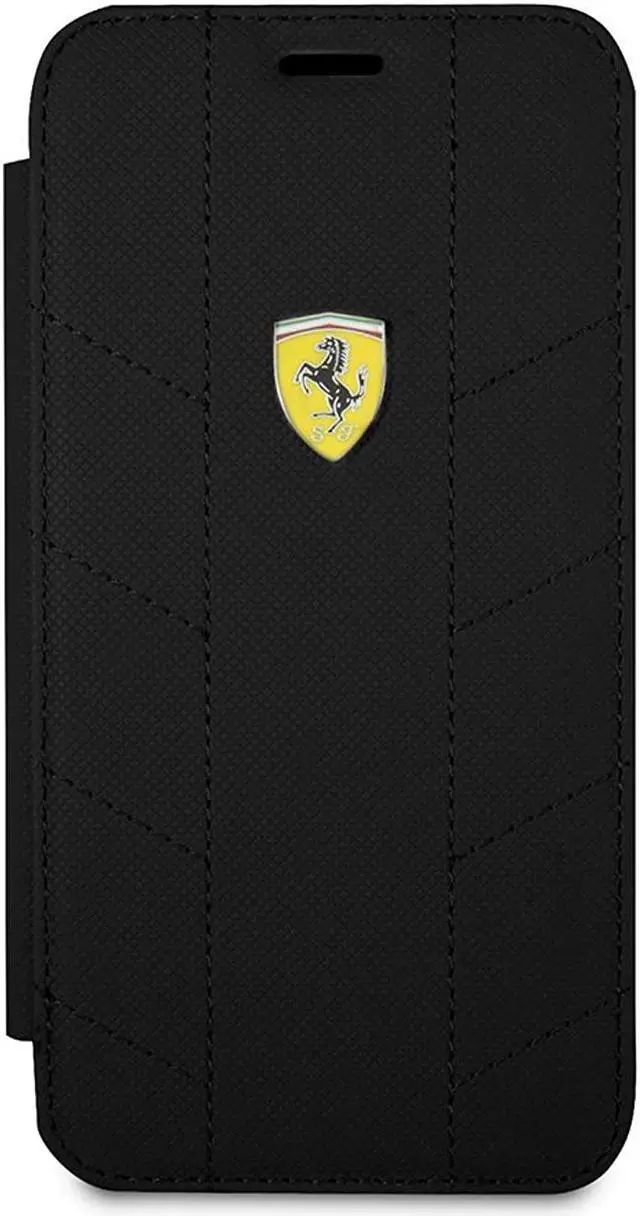 Alt view image 5 of 5 - Ferrari Wallet Case for iPhone X and for iPhone Xs Hard Case with Business Card Holder/Debit or Credit Card Slots Easy Snap-on Shock Absorption Cover Officially Licensed. (Black).