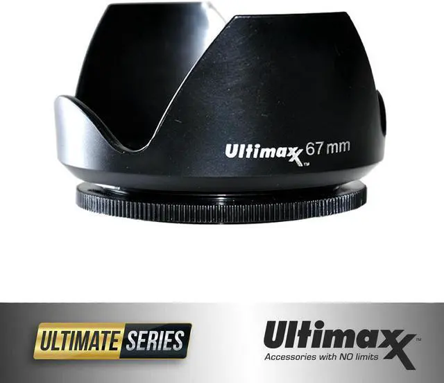 ULTIMAXX Polaroid Tulip Camera Threaded Lens Hood 67mm (Prevents