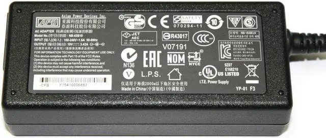 Alt view image 3 of 6 - Genuine APD Charger AC Adapter Power Supply for GIGABYTE Brix 19V 3.42A 65W