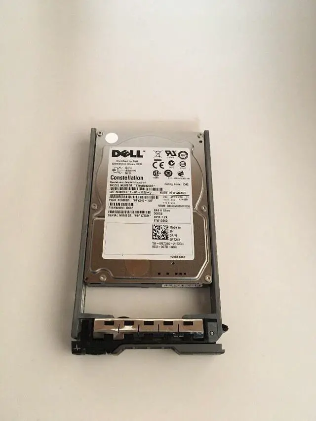 Alt view image 7 of 10 - DELL R734K  500Gb 7200Rpm Sas6Gbits 16Mb Buffer 2.5Inch Hard Disk Drive With Tray For Powervault Server