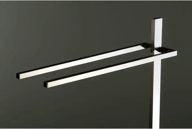Alt view image 4 of 18 - Kingston Brass SCC8605 Modern Edenscape Pedestal Dual Towel Rack - Oil Rubbed Bronze