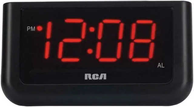 Alt view image 15 of 17 - RCA Digital Alarm Clock - Large 1.4" LED Display with Brightness Control and Repeating Snooze, AC Powered – Compact, Reliable, Easy to Use