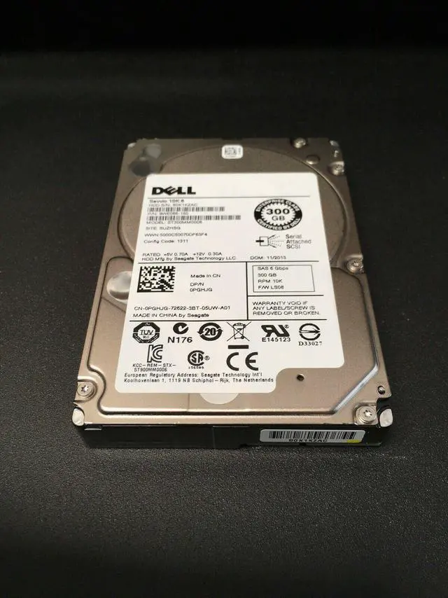 Alt view image 3 of 11 - Dell PGHJG 300GB 10000 RPM SAS 6Gb/s 2.5" Internal Notebook Hard Drive
