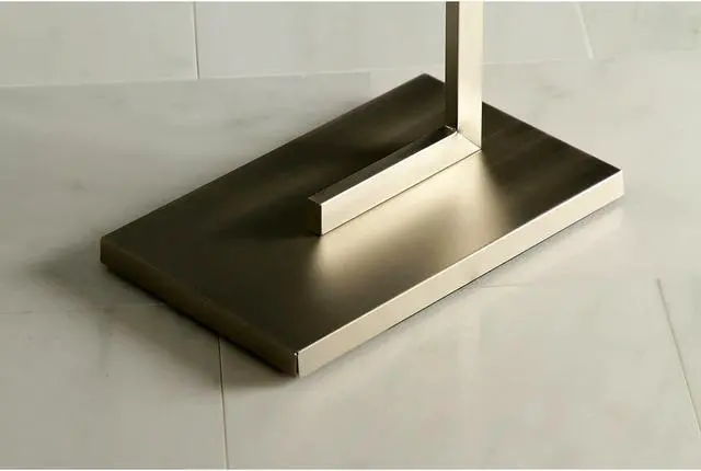 Alt view image 6 of 18 - Kingston Brass SCC8605 Modern Edenscape Pedestal Dual Towel Rack - Oil Rubbed Bronze