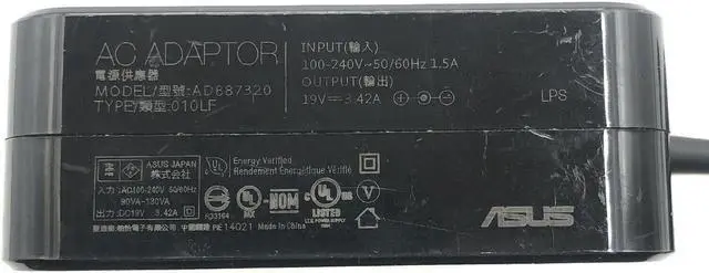 Alt view image 5 of 5 - Genuine ASUS 65W 19V 3.42A 5.5mm Charger ADP-65DW PA-1650-78 010LF AD887320