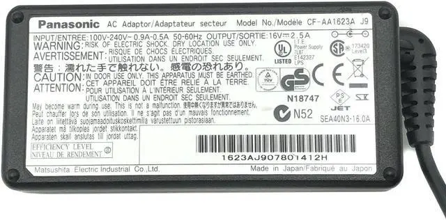 Alt view image 2 of 4 - Original Panasonic AC Adapter 40W for Toughbook CF-71 CF-T5 CF-R5 CF-Y4 w/PC