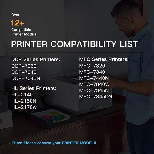 Alt view image 5 of 7 - E-Z Ink (TM) Compatible Toner Cartridge & Drum Unit Replacement for Brother TN360 TN330 DR360 DR-360 High Yield Compatible with DCP-7040 DCP-7030 MFC-7840W HL-2140 MFC-7340(2 Toner, 1 Drum Unit)
