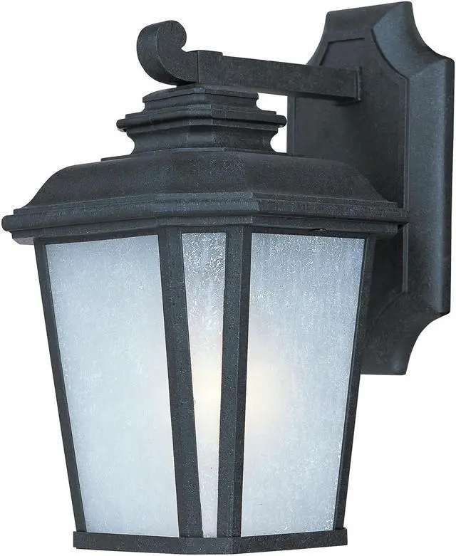 Alt view image 2 of 4 - Maxim 3342WFBO 11.25 x 7 in. Radcliffe One Light Small Outdoor Wall, Black Oxide
