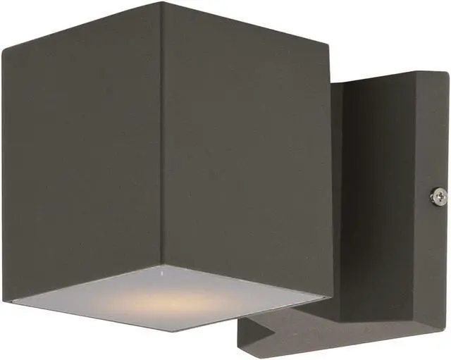Alt view image 2 of 6 - Maxim 86107ABZ 4 x 4 in. Lightray LED 2-Light Wall Sconce, Architectural Bronze