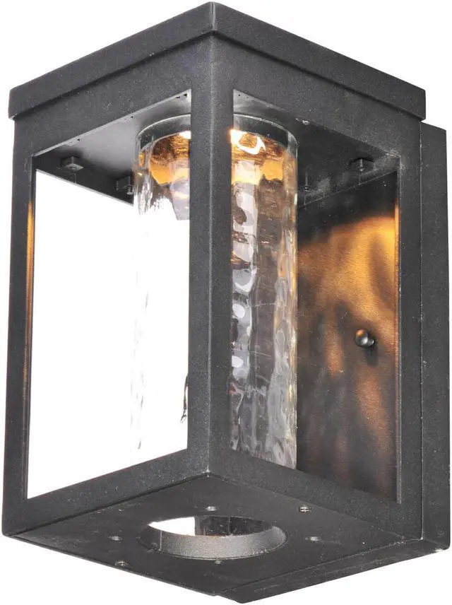 Alt view image 3 of 8 - Maxim 55902SWBK Salon LED 1-Light Outdoor Wall, Black