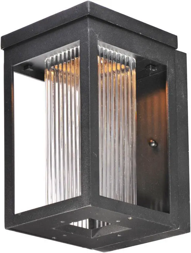 Alt view image 6 of 8 - Maxim 55902SWBK Salon LED 1-Light Outdoor Wall, Black