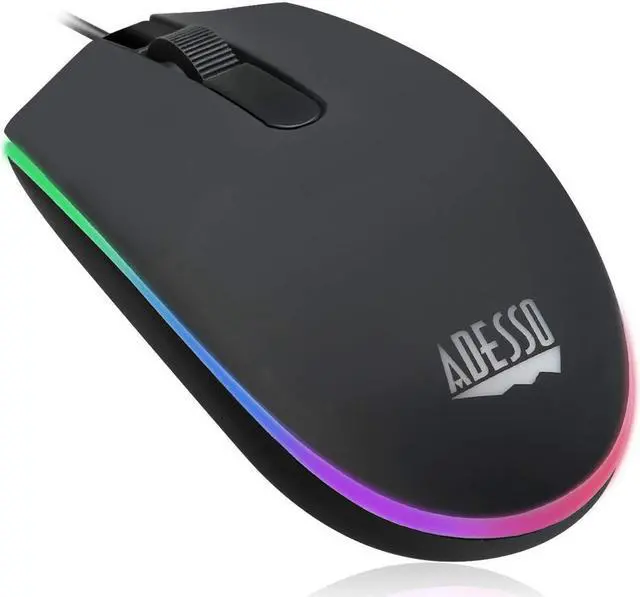 Alt view image 13 of 19 - ADESSO Illuminated Gaming Keyboard & Illuminated Mouse Combo AKB-137CB Black USB 104-Key US layout Keyboard