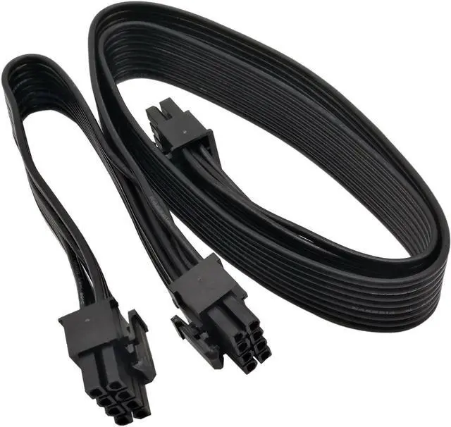 Main image of Pcie 8 Pin Male To Dual Pcie 2X 8 Pin (6+2) Male Power Adapter Cable For Seasonic Power Supply 25-Inch+9-Inch (63Cm+23Cm)