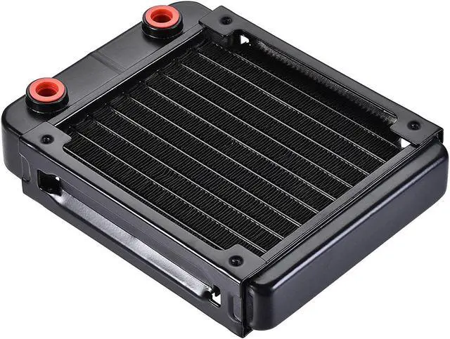 Main image of Uxcell Water Cooling Radiator For Computer Cpu Threaded Type 155Mm X 120Mm X 32Mm With 10 Aluminum Tube