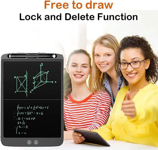 Alt view image 6 of 7 - Lcd Writing Tablet,Yushang12Inchthe Newest Partition Erase Lcd Drawing Board,Portable Electronic Writing Doard, Lcd Tablet Writing,For Age3+Years, Tutoring Children To Study,Writing,Notes