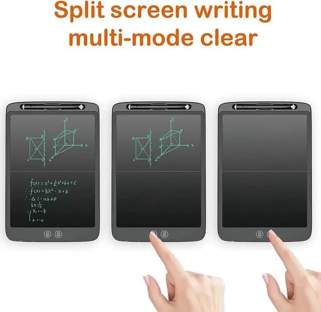 Alt view image 4 of 7 - Lcd Writing Tablet,Yushang12Inchthe Newest Partition Erase Lcd Drawing Board,Portable Electronic Writing Doard, Lcd Tablet Writing,For Age3+Years, Tutoring Children To Study,Writing,Notes