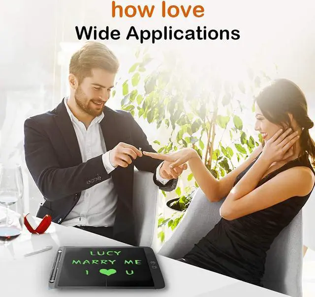 Alt view image 7 of 7 - Lcd Writing Tablet,Yushang12Inchthe Newest Partition Erase Lcd Drawing Board,Portable Electronic Writing Doard, Lcd Tablet Writing,For Age3+Years, Tutoring Children To Study,Writing,Notes