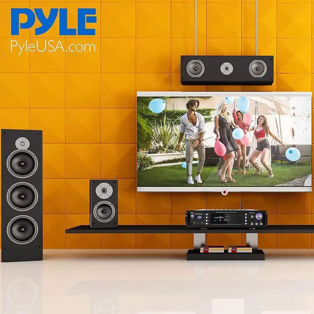 Alt view image 13 of 20 - Wireless Bluetooth Home Stereo Amplifier - Hybrid Multi-Channel 3000 Watt Power Amplifier Home Audio Receiver System w/AM/FM Radio, MP3/USB,AUX,RCA Karaoke Mic in - Rack Mount, Remote - Pyle P3301BAT