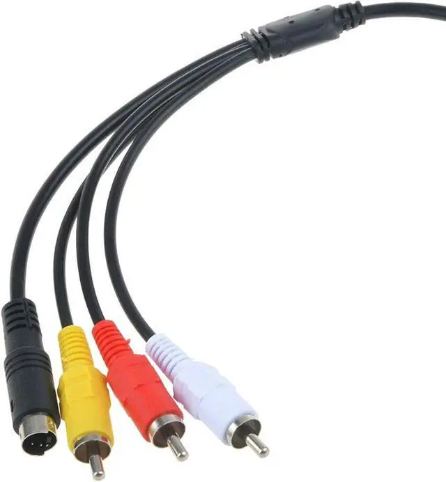 Alt view image 4 of 4 - Antoble 5Ft Av A/V Audio Video Rca S-Video Cable Cord For Sony Camcorder Handycam Dcr-Hc28/E Dcr-Sx85/V/E/L Sx85/B/R And More Models With 10 Pin Output Connector