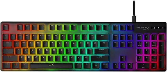 Alt view image 9 of 13 - HyperX Pudding Keycaps - Double Shot PBT Keycap Set with Translucent Layer, for Mechanical Keyboards, Full 104 Key Set, OEM Profile, English (US) Layout - Black